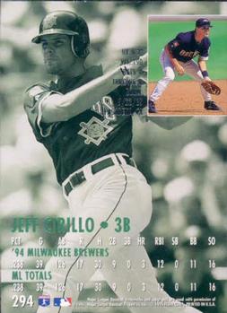 1995 Ultra #294 Jeff Cirillo Back