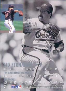 1995 Ultra #2 Sid Fernandez Back