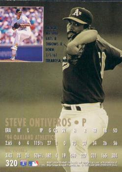 1995 Ultra #320 Steve Ontiveros Back