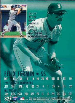 1995 Ultra #327 Felix Fermin Back