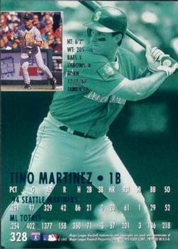 1995 Ultra #328 Tino Martinez Back