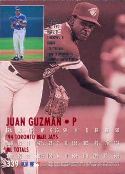 1995 Ultra #339 Juan Guzman Back