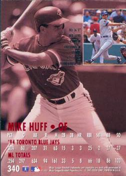 1995 Ultra #340 Mike Huff Back