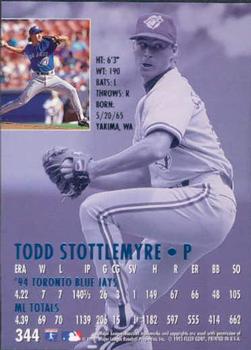 1995 Ultra #344 Todd Stottlemyre Back