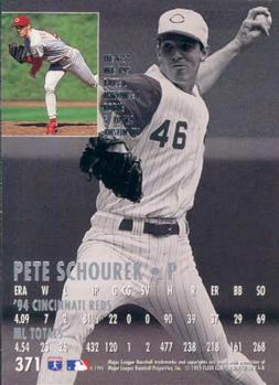 1995 Ultra #371 Pete Schourek Back