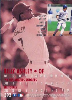 1995 Ultra #392 Billy Ashley Back