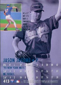 1995 Ultra #413 Jason Jacome Back