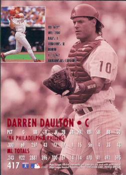 1995 Ultra #417 Darren Daulton Back