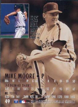 1995 Ultra #49 Mike Moore Back