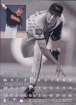 1995 Ultra #6 Mike Mussina Back