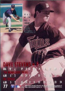 1995 Ultra #77 Dave Stevens Back