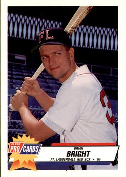 1993 Fleer ProCards Florida State League All-Stars #FSL-13 Brian Bright Front