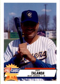 1993 Fleer ProCards Midwest League All-Stars #MDW-4 Scott Talanoa Front