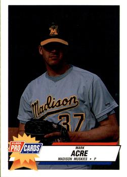 1993 Fleer ProCards Midwest League All-Stars #MDW-11 Mark Acre Front