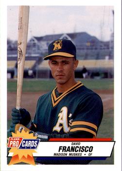 1993 Fleer ProCards Midwest League All-Stars #MDW-12 David Francisco Front