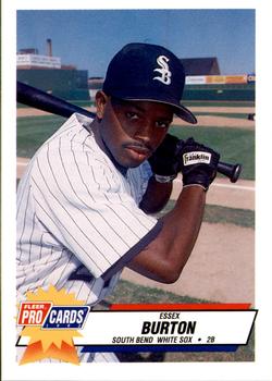 1993 Fleer ProCards Midwest League All-Stars #MDW-20 Essex Burton Front