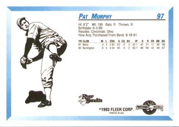 1993 Fleer ProCards #97 Pat Murphy Back
