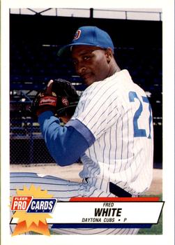 1993 Fleer ProCards #860 Fred White Front