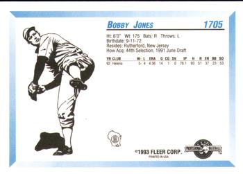 1993 Fleer ProCards #1705 Bobby Jones Back