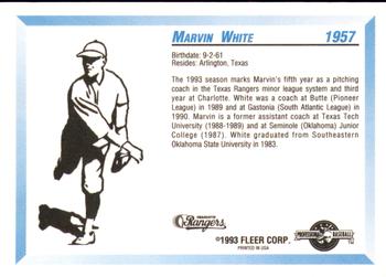 1993 Fleer ProCards #1957 Marvin White Back
