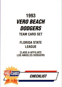 1993 Fleer ProCards #2236 Checklist Front