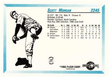 1993 Fleer ProCards #2245 Scott Morgan Back