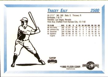 1993 Fleer ProCards #2500 Tracey Ealy Back