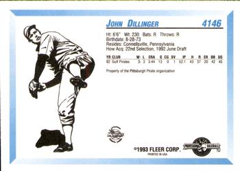 1993 Fleer ProCards #4146 John Dillinger Back