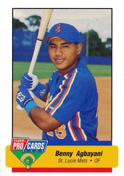 1994 Fleer ProCards Florida State League All-Stars #FSL-37 Benny Agbayani Front
