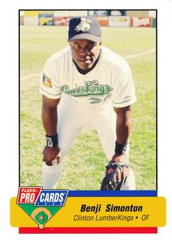 1994 Fleer ProCards Midwest League All-Stars #MDW-41 Benji Simonton Front