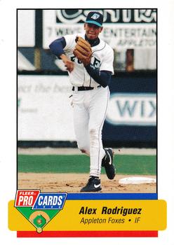 1994 Fleer ProCards Midwest League All-Stars #MDW-5 Alex Rodriguez Front