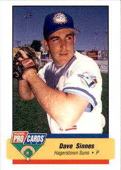 1994 Fleer ProCards South Atlantic League All-Stars #SAL-19 Dave Sinnes Front