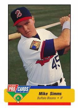 1994 Fleer ProCards #1845 Mike Simms Front