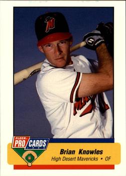 1994 Fleer ProCards #2803 Brian Knowles Front