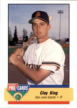 1994 Fleer ProCards #2826 Clay King Front