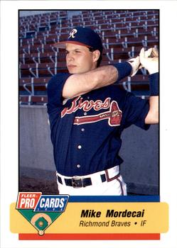 1994 Fleer ProCards #2854 Mike Mordecai Front