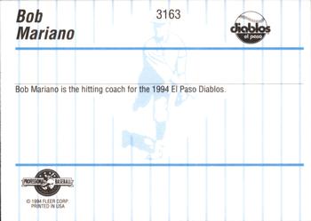 1994 Fleer ProCards #3163 Bob Mariano Back