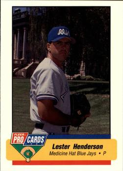 1994 Fleer ProCards #3676 Lester Henderson Front
