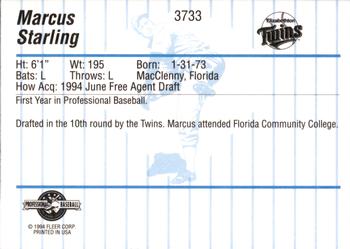 1994 Fleer ProCards #3733 Marcus Starling Back