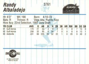 1994 Fleer ProCards #3761 Randy Albaladejo Back
