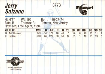 1994 Fleer ProCards #3773 Jerry Salzano Back