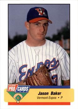1994 Fleer ProCards #3898 Jason Baker Front