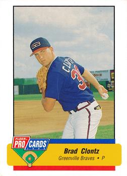 1994 Fleer ProCards #407 Brad Clontz Front