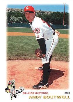 2000 Grandstand Billings Mustangs #NNO Andy Boutwell Front