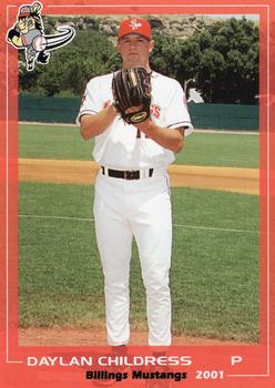 2001 Grandstand Billings Mustangs #NNO Daylan Childress Front
