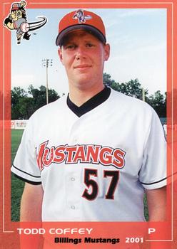 2001 Grandstand Billings Mustangs #NNO Todd Coffey Front