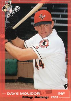 2001 Grandstand Billings Mustangs #NNO Dave Molidor Front