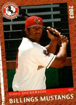 2003 Grandstand Billings Mustangs #NNO Chris Dickerson Front