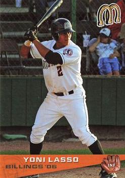 2006 Grandstand Billings Mustangs #NNO Yoni Lasso Front