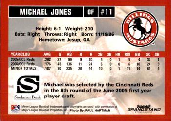 2007 Grandstand Billings Mustangs #NNO Michael Jones Back
